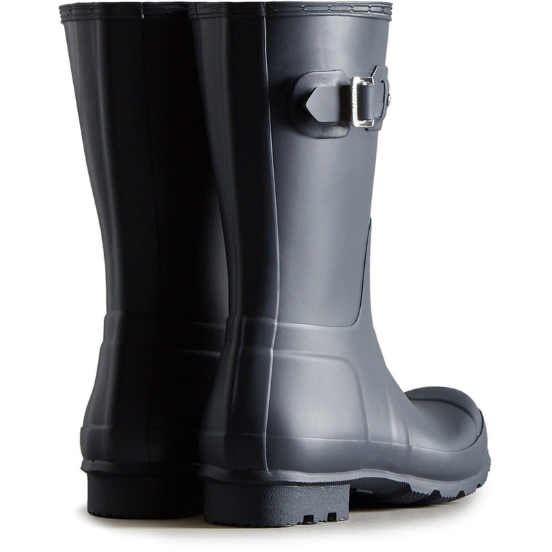 Hunter Original Short Wellington Boots Stivali Di Gomma Da Uomo Color Navy.