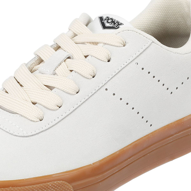 Pony Highbridge Low Sneakers Bianche In Camoscio
