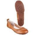 Hush Puppies Janessa Ballerine Piatte Da Donna In Pelle Color Cuoio