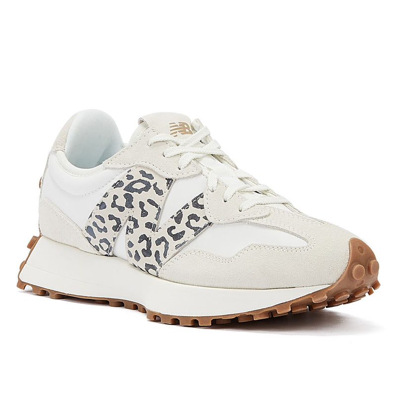 New Balance 327 Animal Print Sea Salt Donna White Trainer