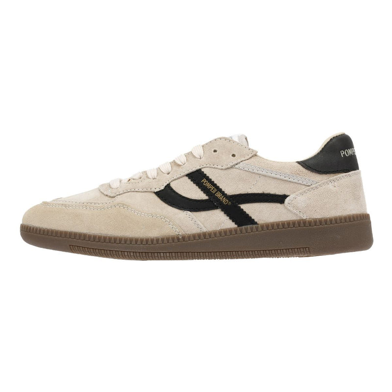 Pompeii Elan Sala Sneakers Bianche In Camoscio Da Uomo