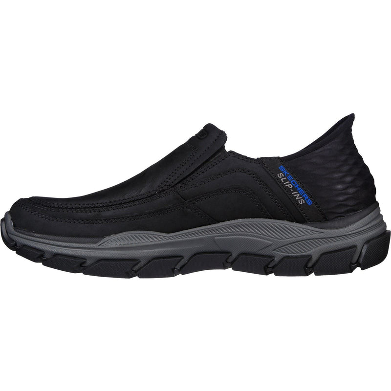 Skechers Respected Elgin Scarpe Da Mocassino Nere In Pelle Da Uomo