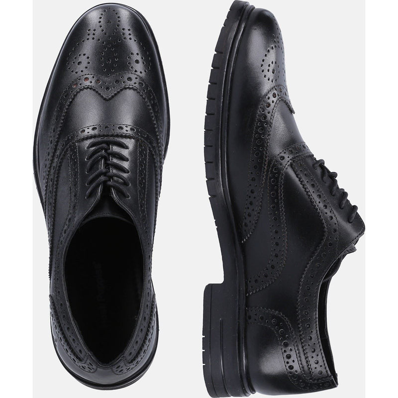 Hush Puppies Santiago Scarpe Stringate In Pelle Da Uomo Nere