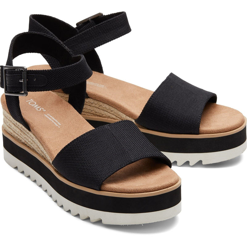 TOMS Diana Zeppe Nere Da Donna In Sintetico