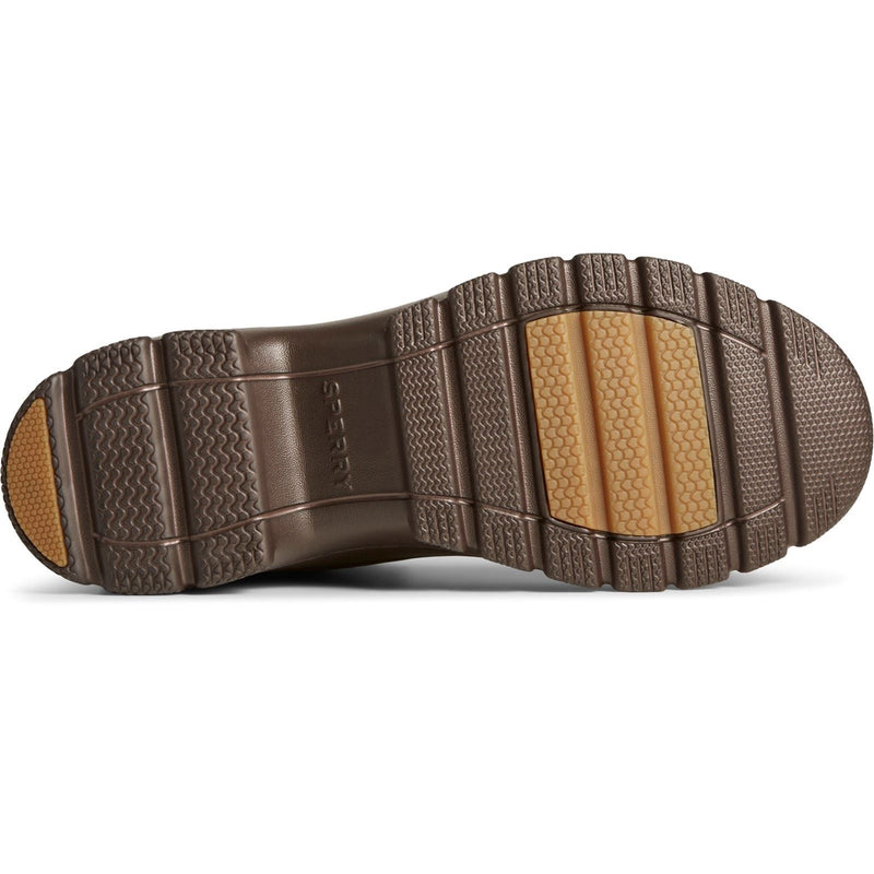 Sperry Duck Float Stivali Di Gomma Marrone In Pelle