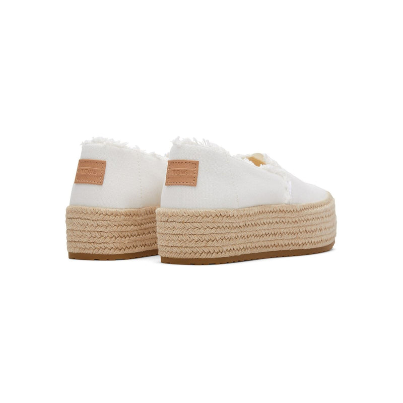 TOMS Valencia Espadrillas Bianche Da Donna In 100% Cotone