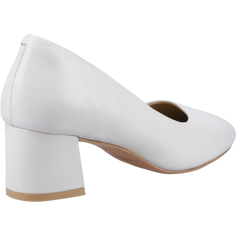 Hush Puppies Alicia Court Shoe Tacchi Alti In Pelle Da Donna Color Avorio