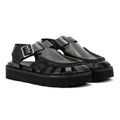 Clarks Originals Meadow Buckle Sandali Neri In Pelle Da Donna