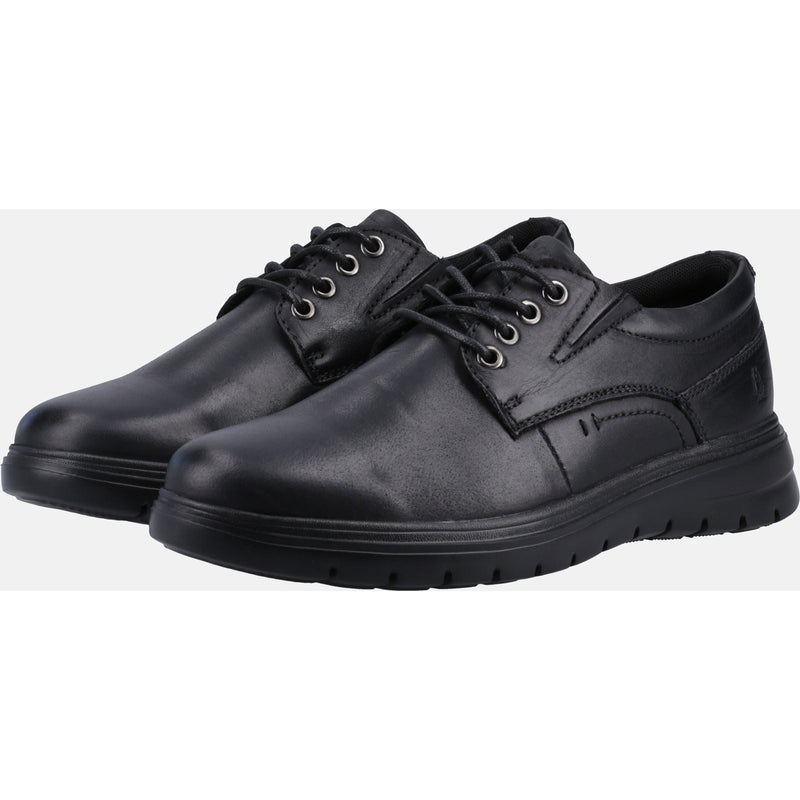 Hush Puppies Triton Scarpe Stringate In Pelle Da Uomo Nere