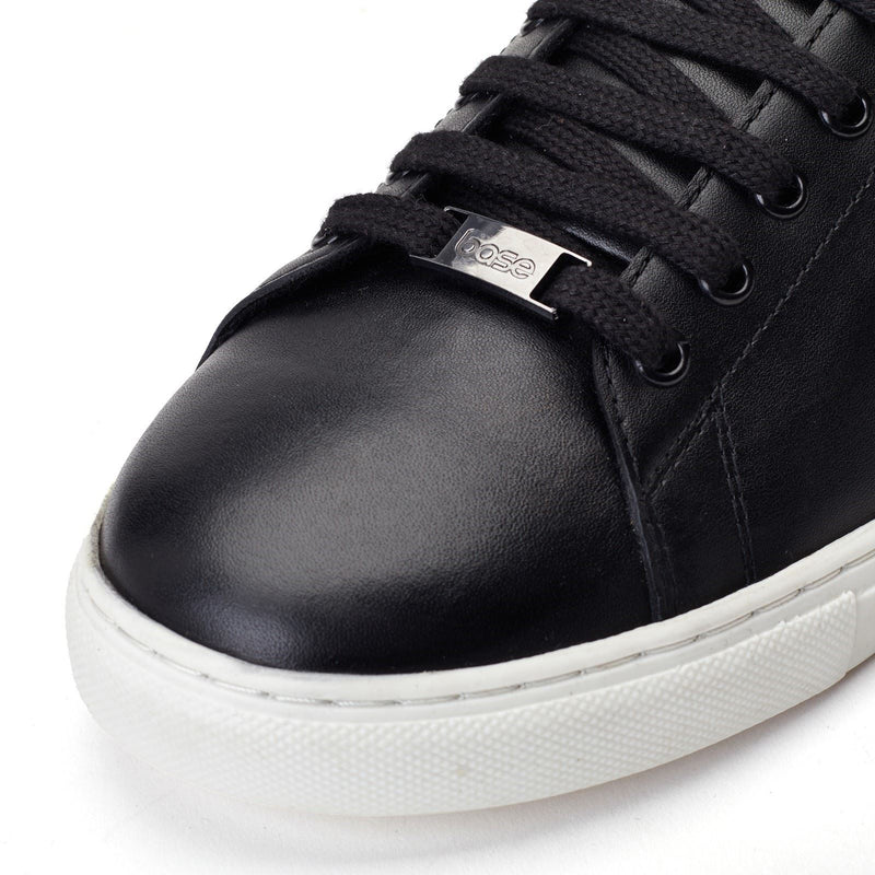 Base London Tucker Sneakers Da Uomo In Pelle Nera