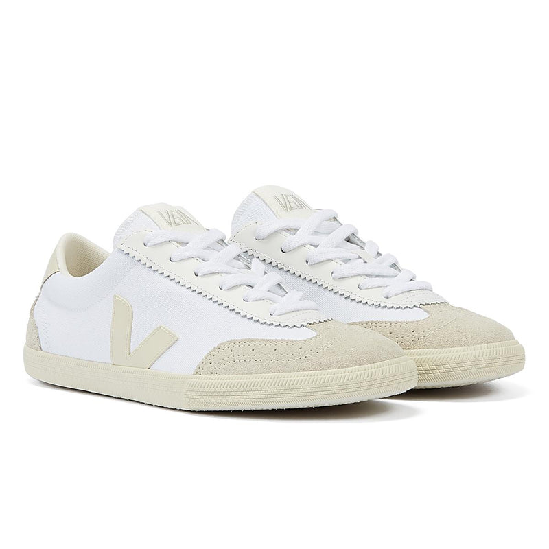 Veja Volley Sneakers In Cotone Bianco/Pierre Da Uomo