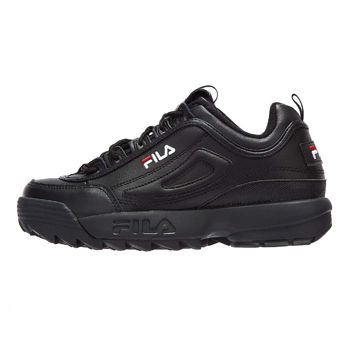 Fila Disruptor II Premium Black White Trainers At Great Price Tower London.IT