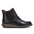 Fly London Womens Black Salv Leather Boots