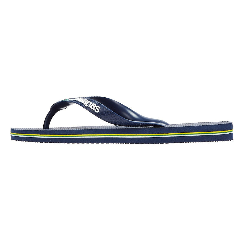 Havaianas Brasil Logo Infradito in gomma blu navy