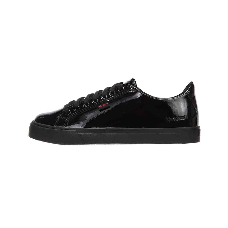 Scarpe Kickers Tovni Lacer Giovani Brevetto Nero