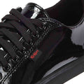 Scarpe Kickers Tovni Lacer Giovani Brevetto Nero