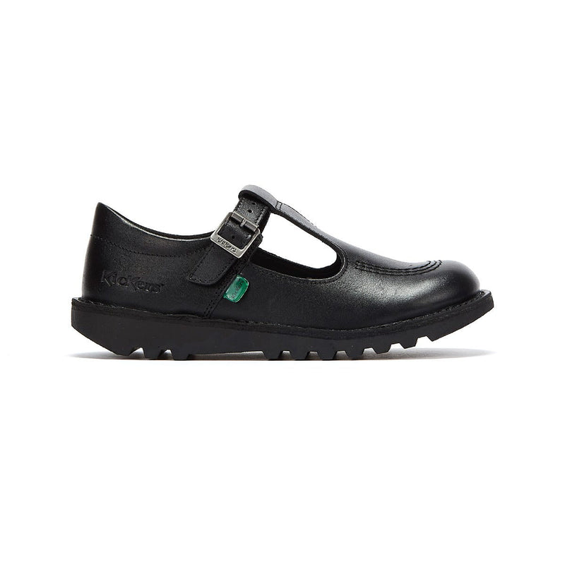 Scarpe Kickers Kick T Junior in pelle nera