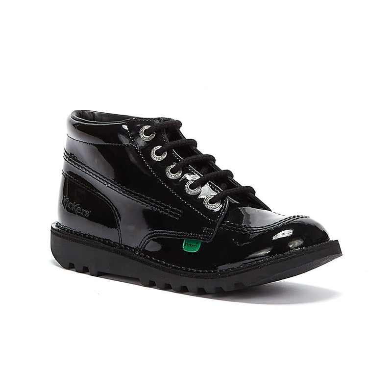 Kickers Youth Kick Hi Brevetto Nero