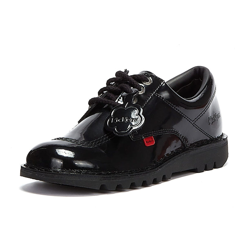 Scarpe Kickers Kick Lo con brevetto nero