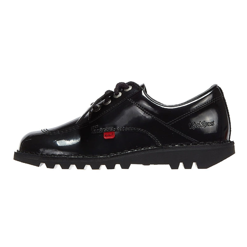 Scarpe Kickers Kick Lo con brevetto nero