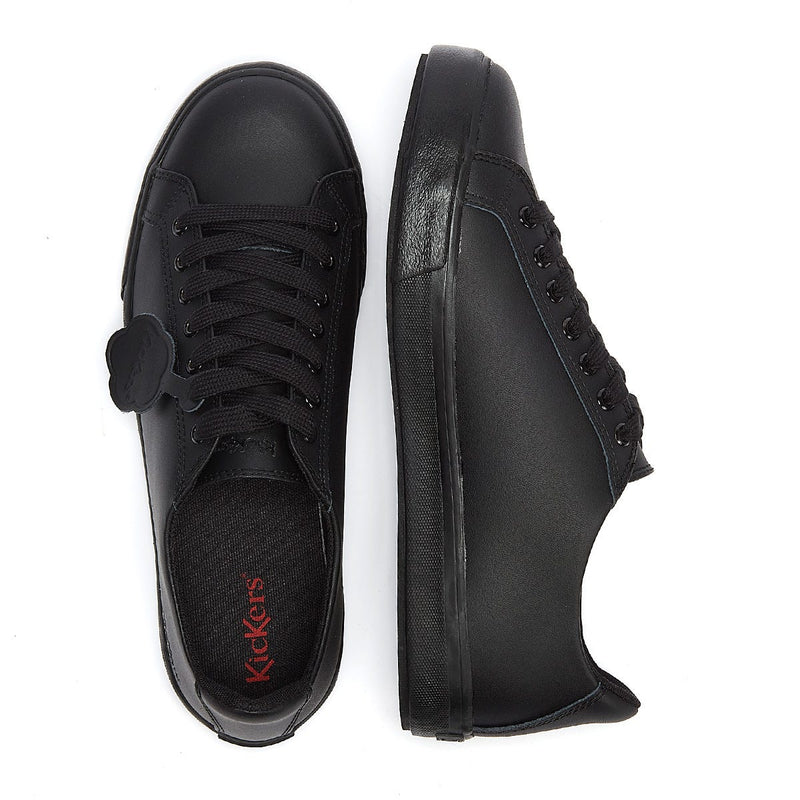 Scarpe da ginnastica Kickers Tovni Lacer in pelle nera