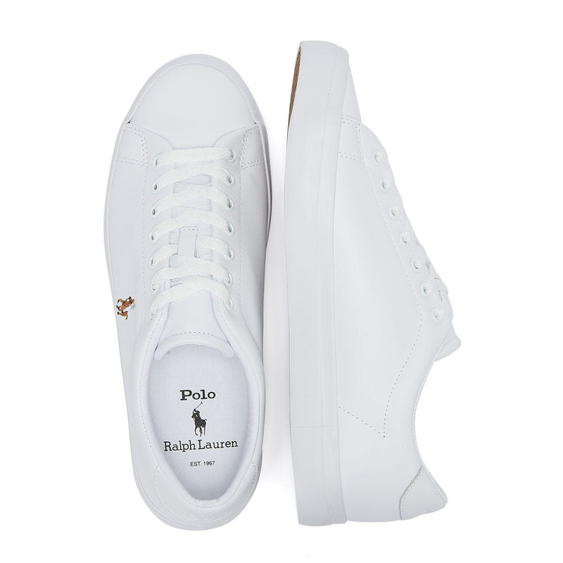 Scarpe da ginnastica Ralph Lauren Longwood in pelle bianca