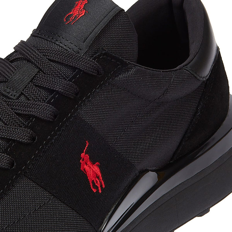 Ralph Lauren Treno 89 Triplo Uomo Nero / Rosso Scarpe da ginnastica