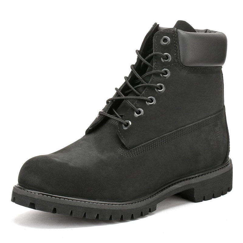 Timberland Uomo Nero Premium 6 pollici Stivali in pelle Nubuck