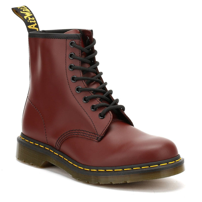 Dr. Martens 1460 Smooth Uomo Stivali in pelle rosso ciliegia