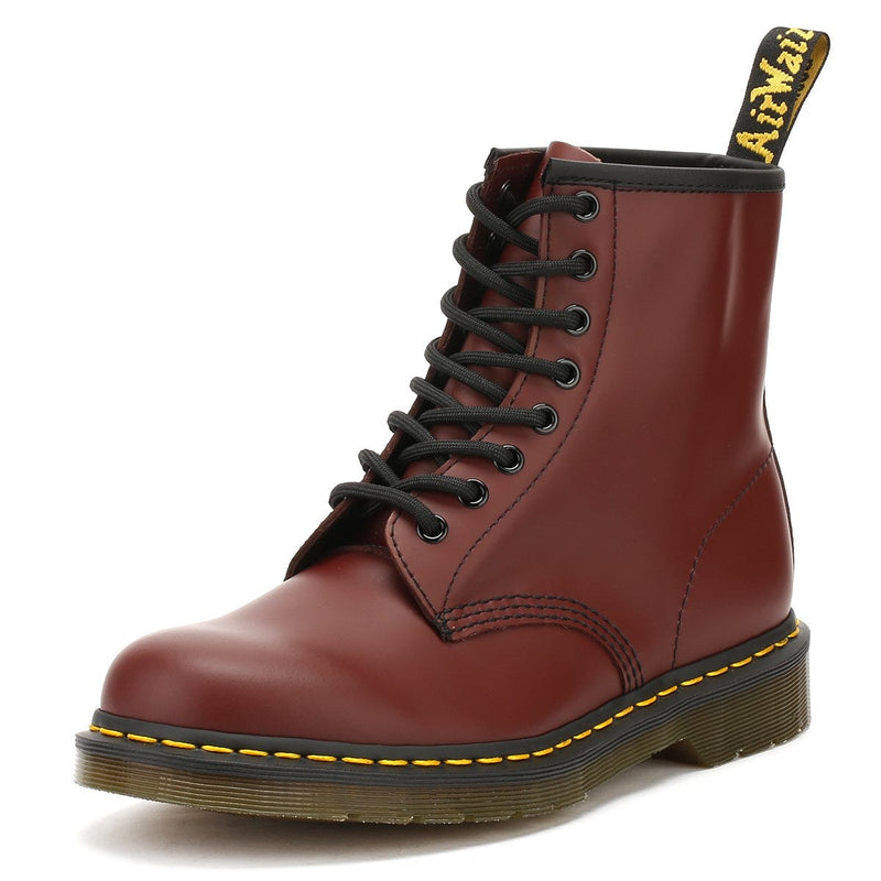 Dr. Martens 1460 Smooth Donna Stivali in pelle rosso ciliegia