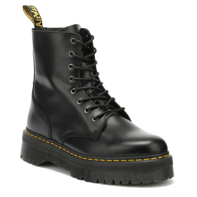 Dr. Martens Jadon Smooth Donna Nero Stivali con Piattaforma