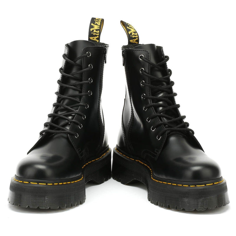 Dr. Martens Jadon Smooth Donna Nero Stivali con Piattaforma