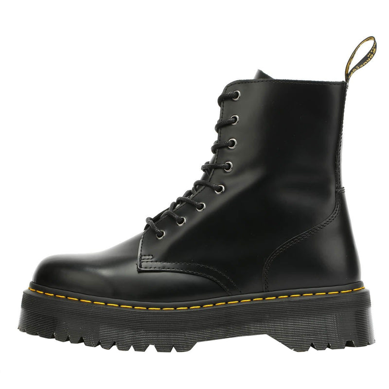 Dr. Martens Jadon Smooth Donna Nero Stivali con Piattaforma