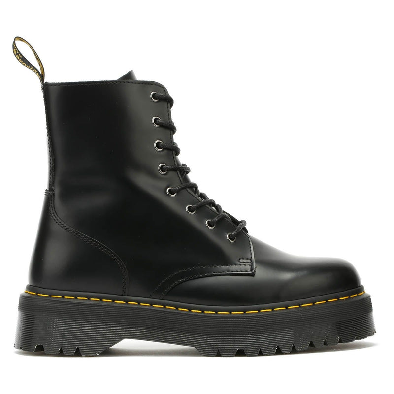 Dr. Martens Jadon Smooth Donna Nero Stivali con Piattaforma