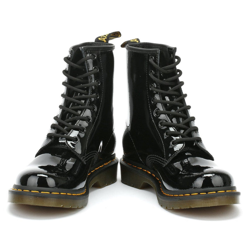 Dr. Martens 1460 Patent Lamper Donna Stivali Nero