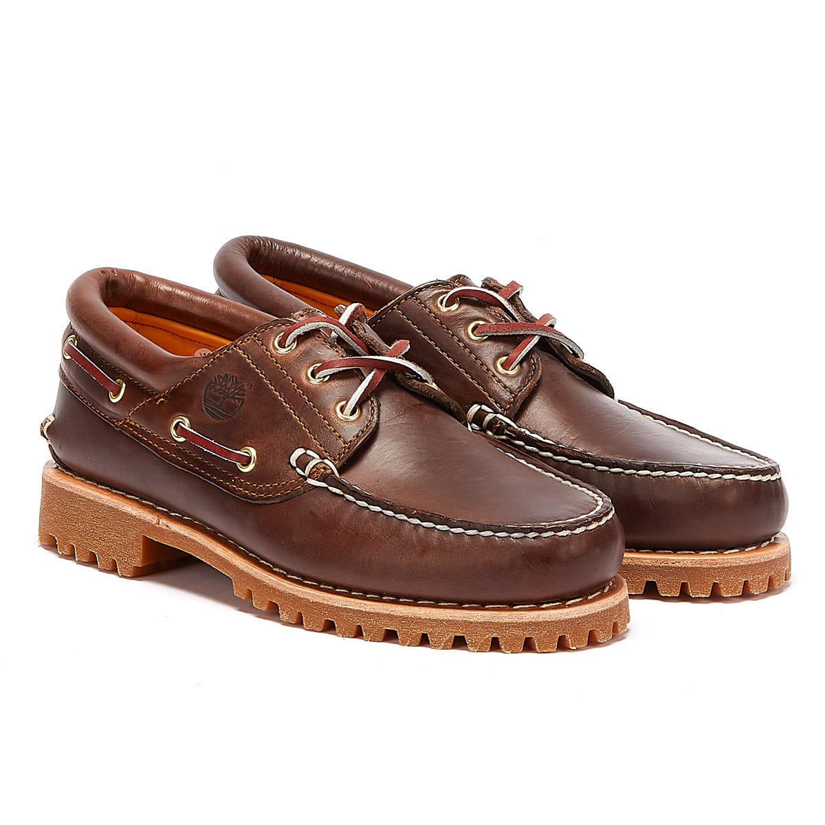 Timberland Uomo Marrone Tradizionale 3 Eye Classic Scarpe da Barca