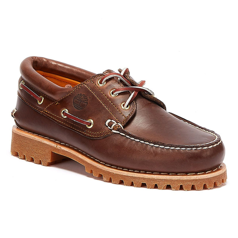 Timberland Uomo Marrone Tradizionale 3 Eye Classic Scarpe da Barca