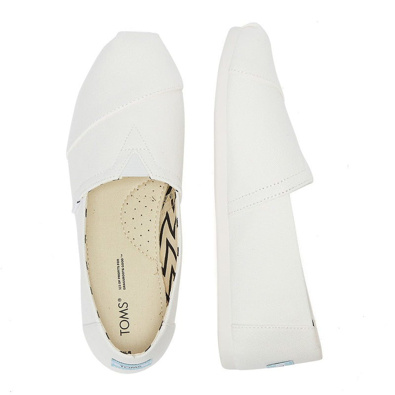 TOMS Alpargata in tela di cotone Uomo Espadrillas bianche