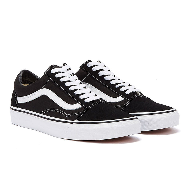 Vans Old Skool Donna Nero / Bianco Scarpe da ginnastica di tela