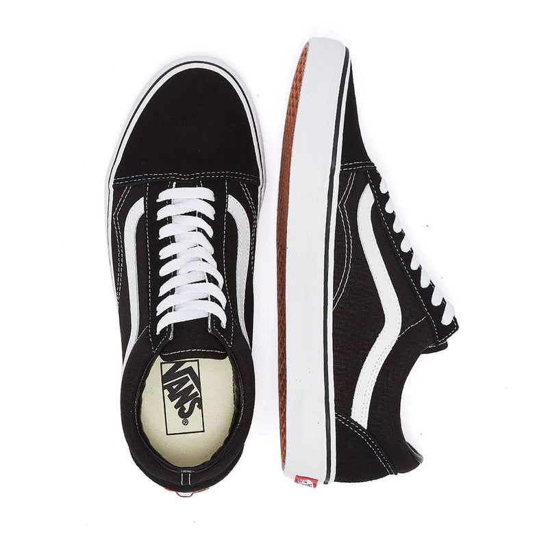 Vans Old Skool Donna Nero / Bianco Scarpe da ginnastica di tela